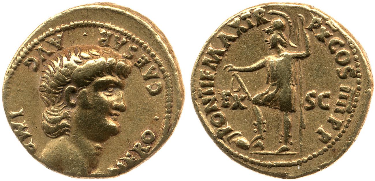 RIC I (second edition) Nero 40, аверс, Британский музей