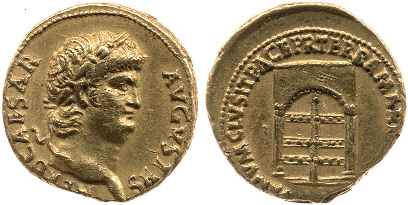 RIC I (second edition) Nero 50, аверс, bm