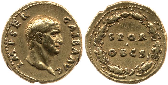 RIC I (second edition) Galba 163, реверс, Британский музей