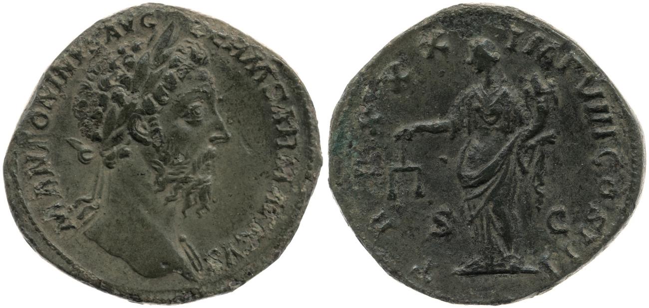 RIC III Marcus Aurelius 1171, аверс, bm