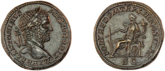 RIC IV Caracalla 479A, реверс, Британский музей