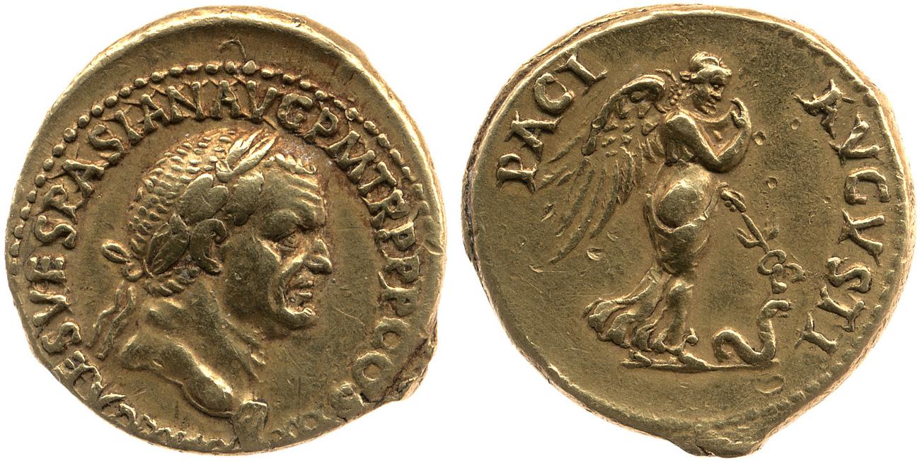 RIC II, Part 1 (second edition) Vespasian 1130, аверс, Британский музей