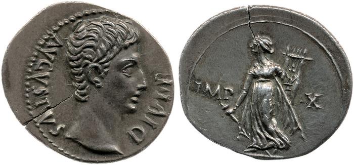 RIC I (second edition) Augustus 171A, реверс, bm