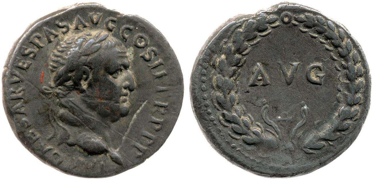 RIC II, Part 1 (second edition) Vespasian 1408, аверс, Британский музей