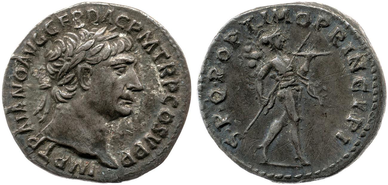 RIC II Trajan 154, аверс, bm
