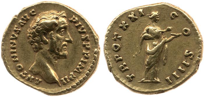 реверс RIC III Antoninus Pius 279B