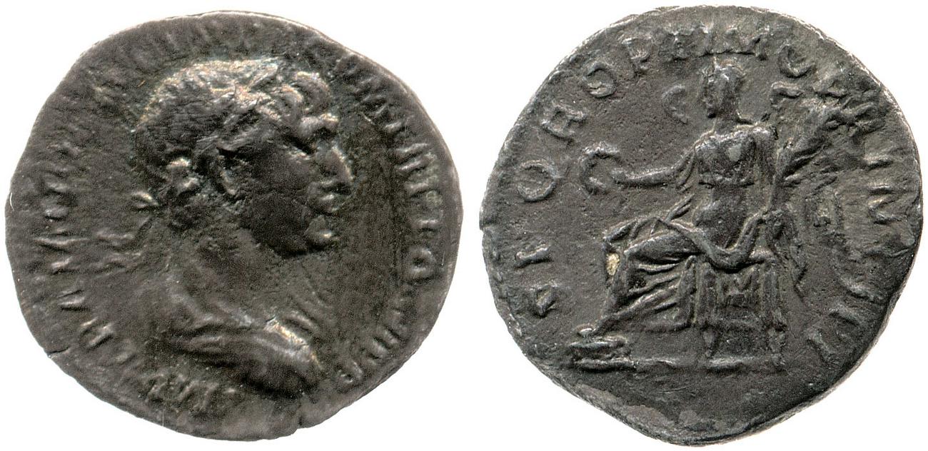 RIC II Trajan 284, аверс, bm