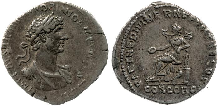RIC II, Part 3 (second edition) Hadrian 54, реверс, Британский музей
