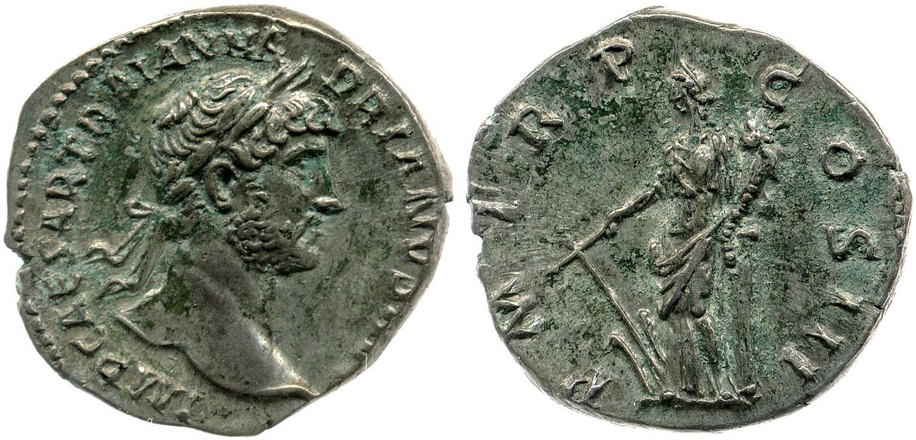 RIC II, Part 3 (second edition) Hadrian 392, аверс, bm