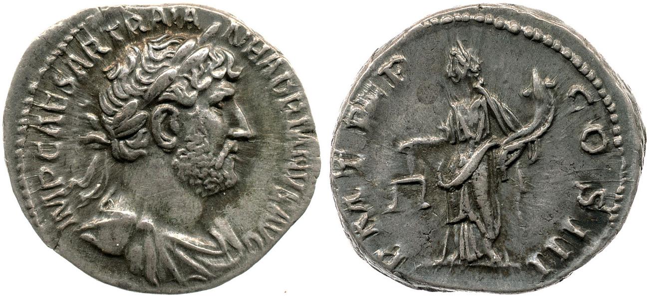 obverse RIC II, Part 3 (second edition) Hadrian 389