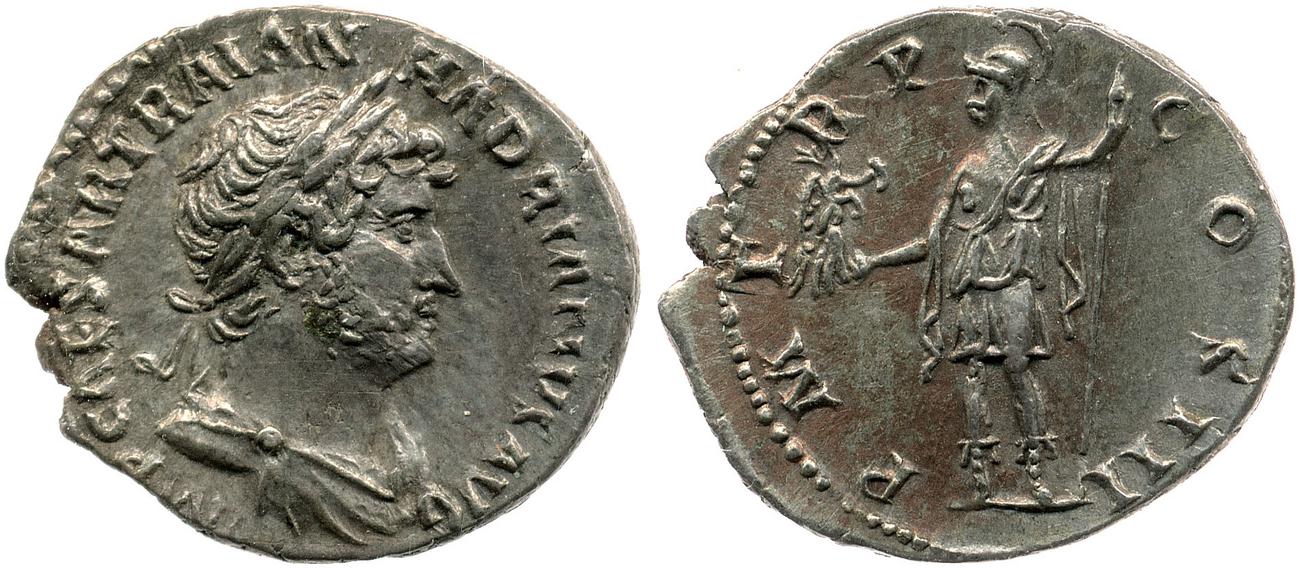 obverse RIC II, Part 3 (second edition) Hadrian 599