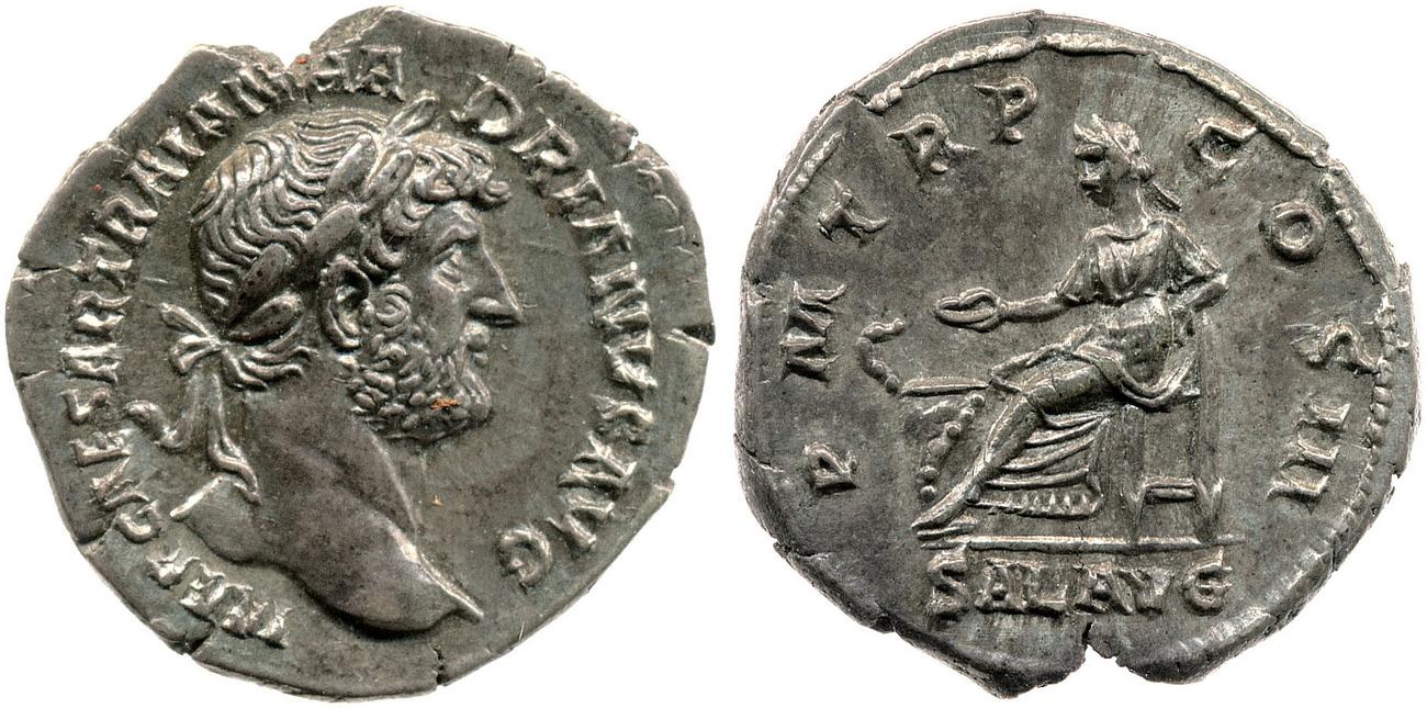 аверс RIC II, Part 3 (second edition) Hadrian 374