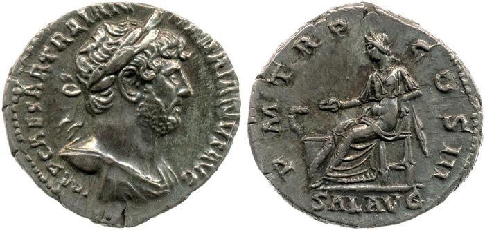 RIC II, Part 3 (second edition) Hadrian 378, реверс, Британский музей