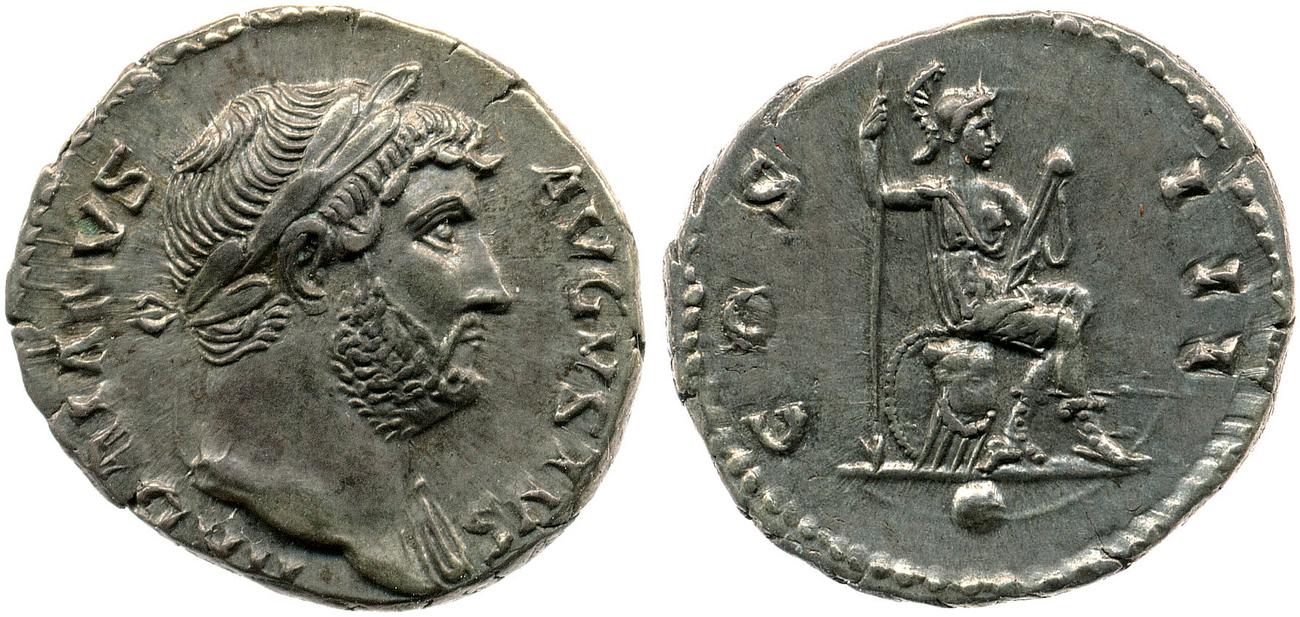 аверс RIC II, Part 3 (second edition) Hadrian 861