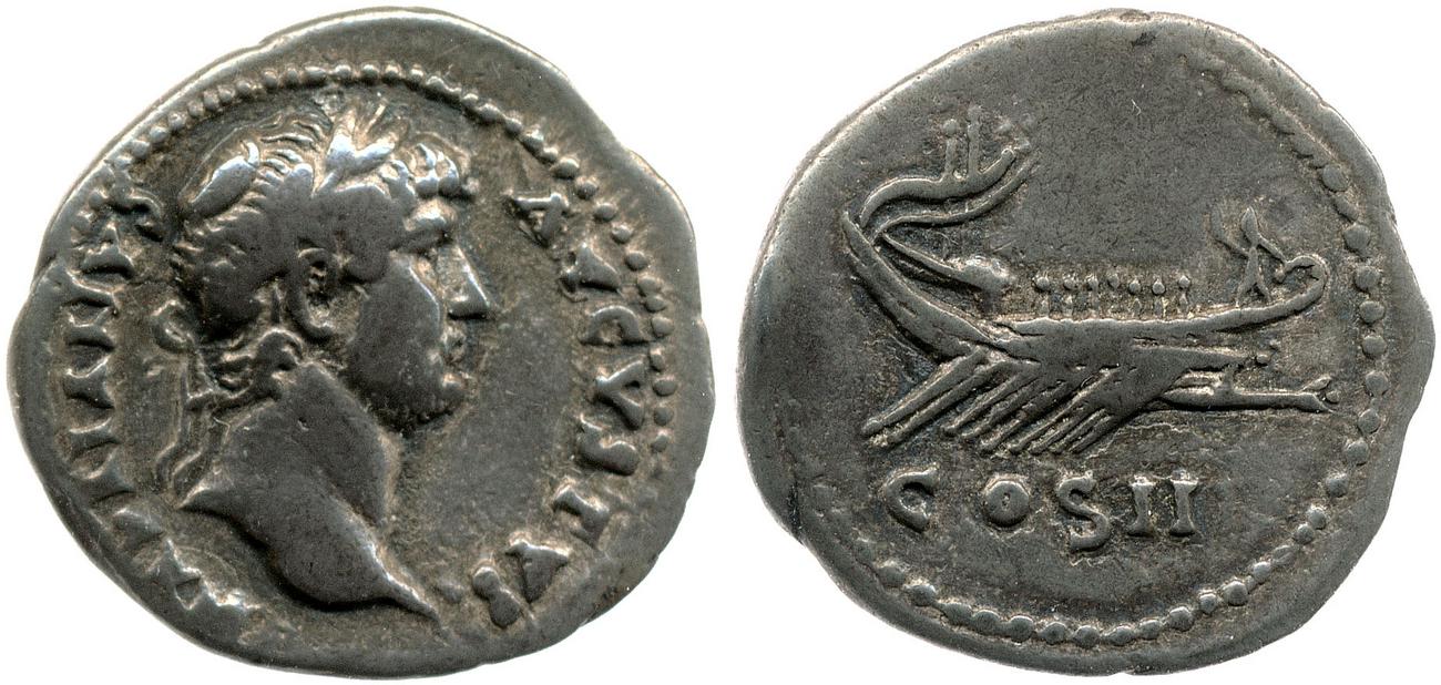 аверс RIC II, Part 3 (second edition) Hadrian 2999
