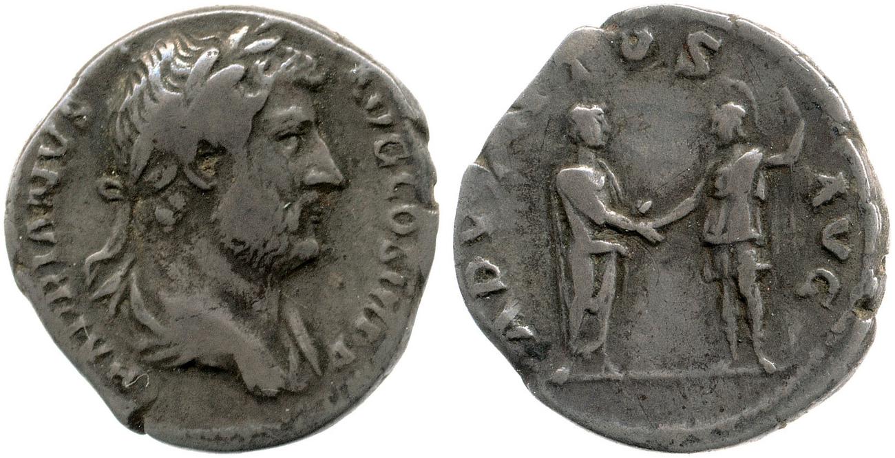 RIC II, Part 3 (second edition) Hadrian 1989, аверс, bm