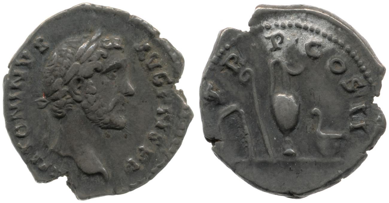 RIC III Antoninus Pius 45, аверс, Британский музей
