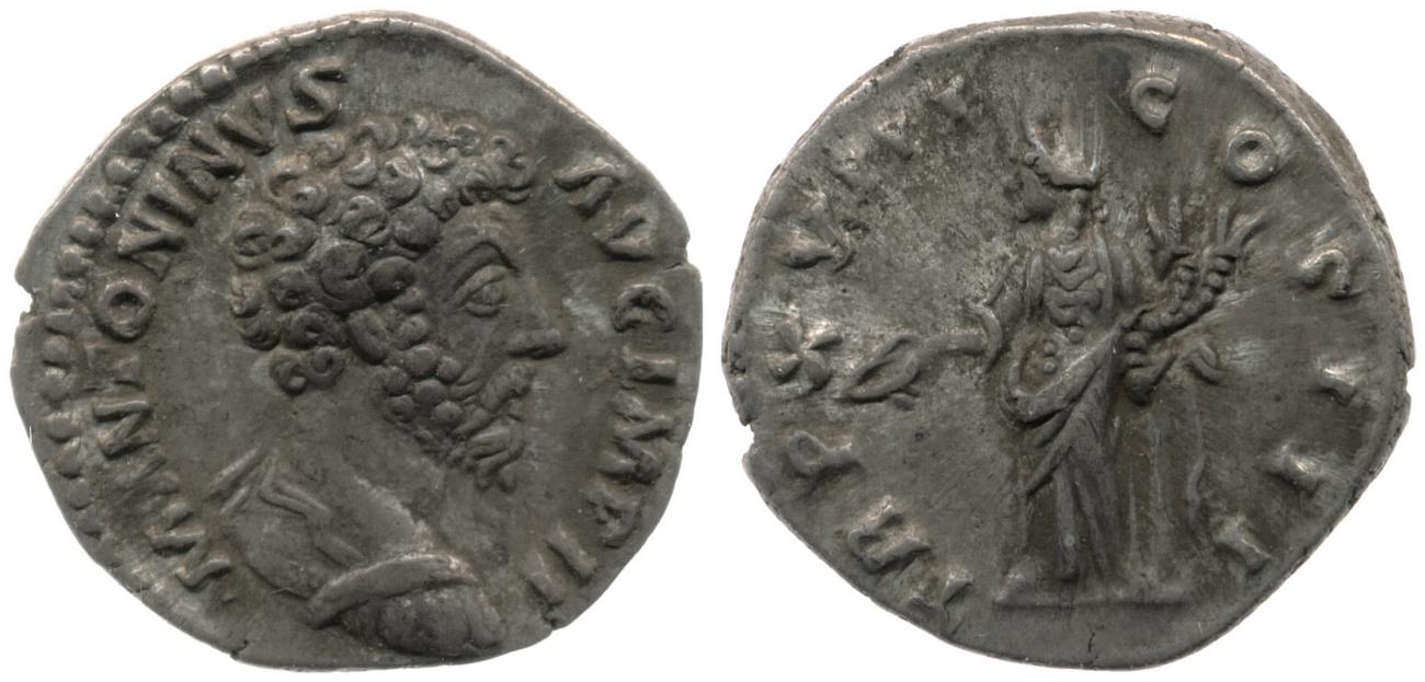 аверс RIC III Marcus Aurelius 107