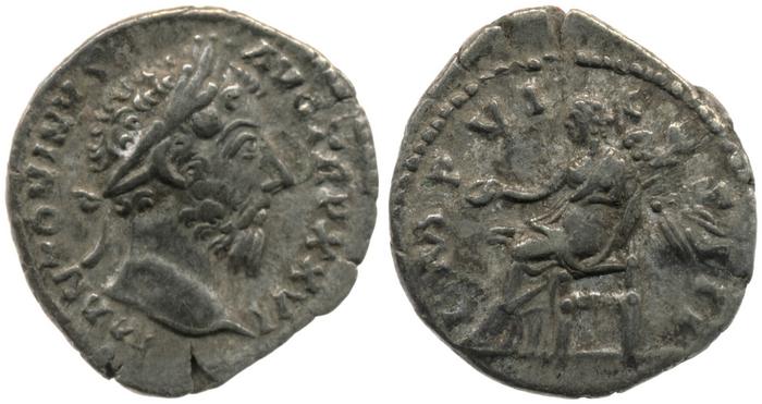реверс RIC III Marcus Aurelius 258