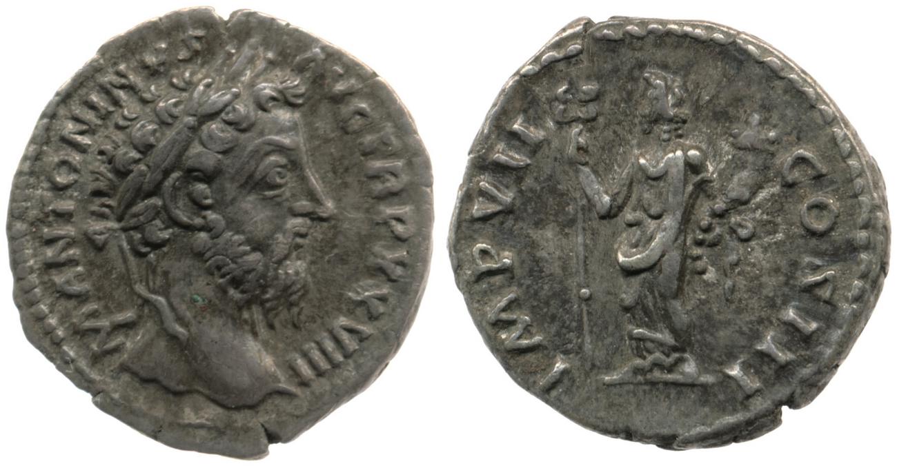 RIC III Marcus Aurelius 304, аверс, Британский музей
