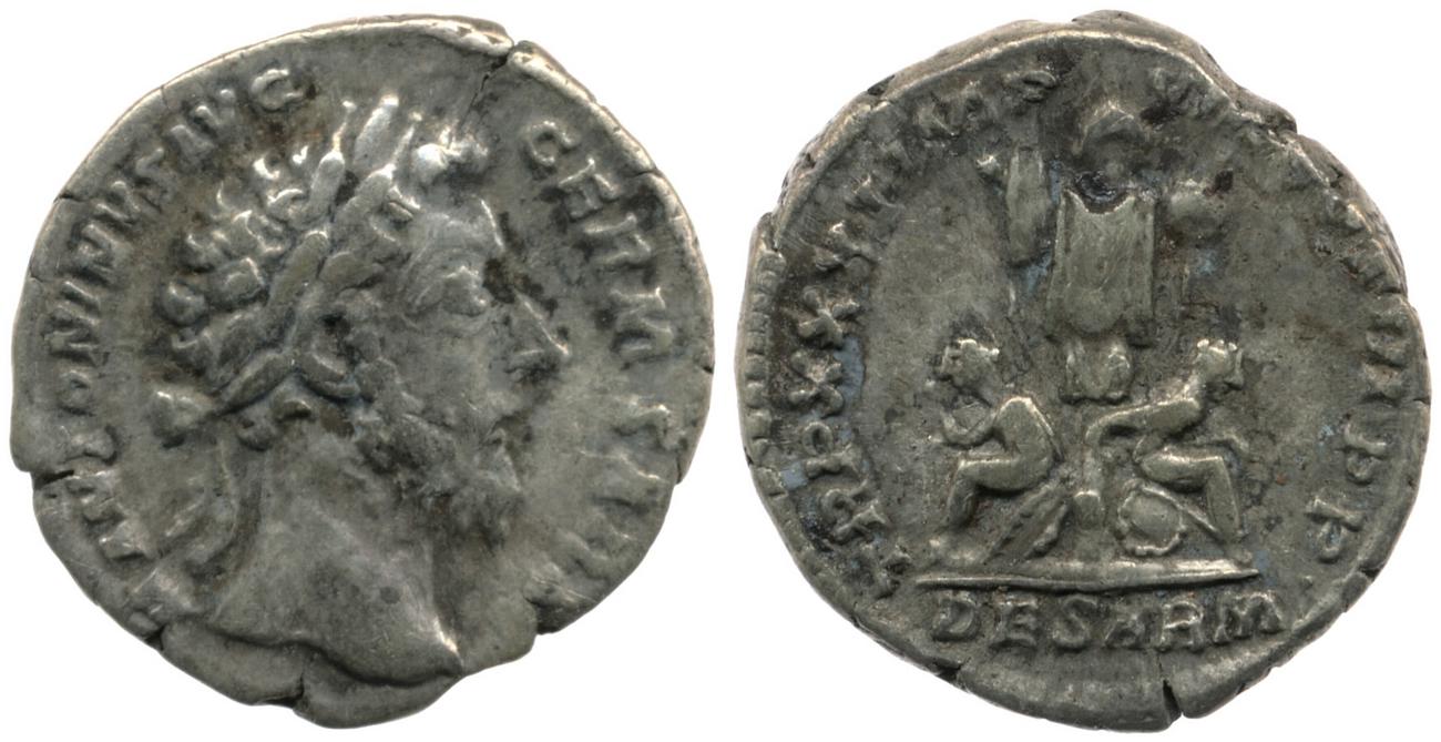 аверс RIC III Marcus Aurelius 364