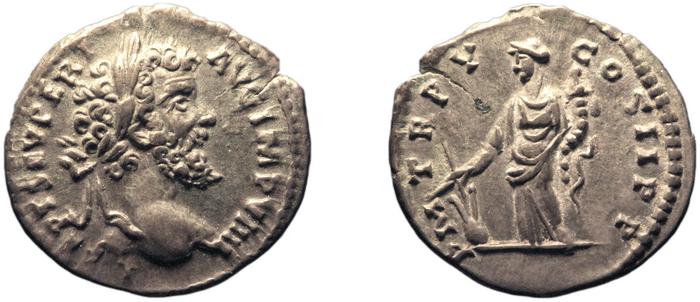 RIC IV Septimius Severus 493, реверс, bm