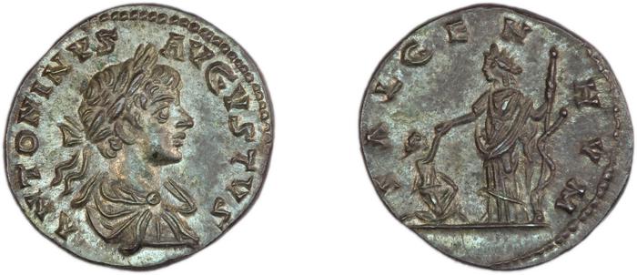 RIC IV Caracalla 350, реверс, Британский музей