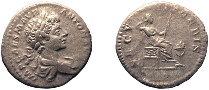 RIC IV Caracalla 22A, реверс, Британский музей