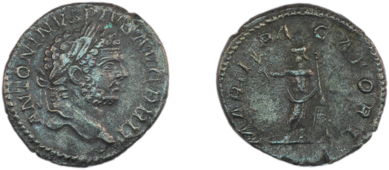 RIC IV Caracalla 222, аверс, Британский музей