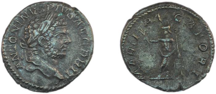 RIC IV Caracalla 222, реверс, Британский музей