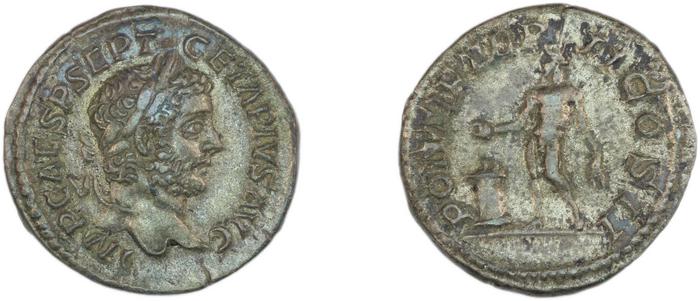 RIC IV Geta 70B, реверс, bm