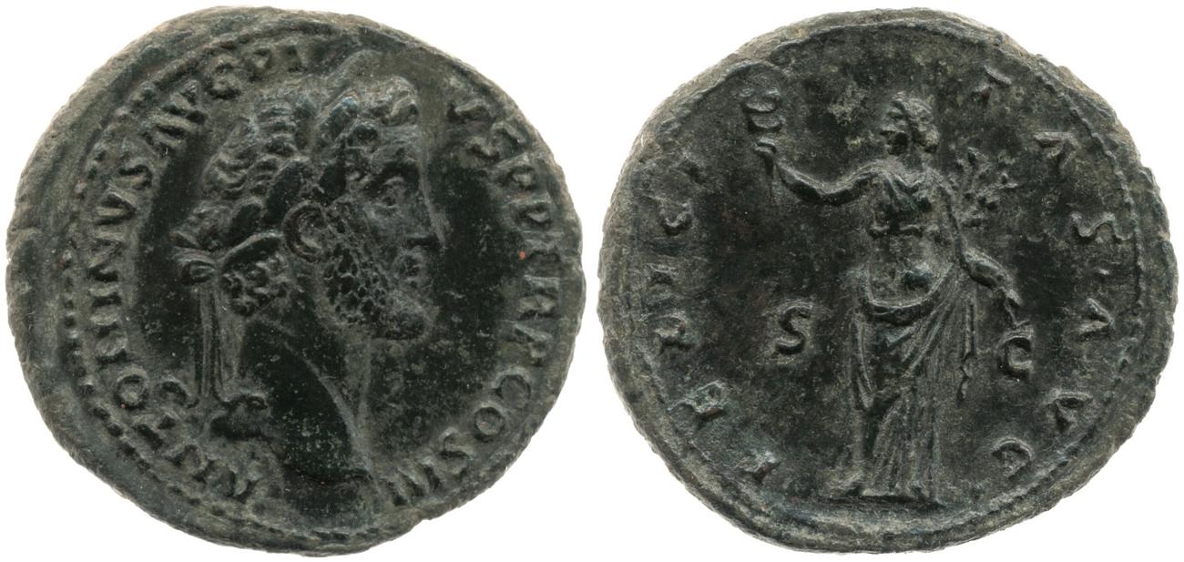 RIC III Antoninus Pius 679, аверс, bm
