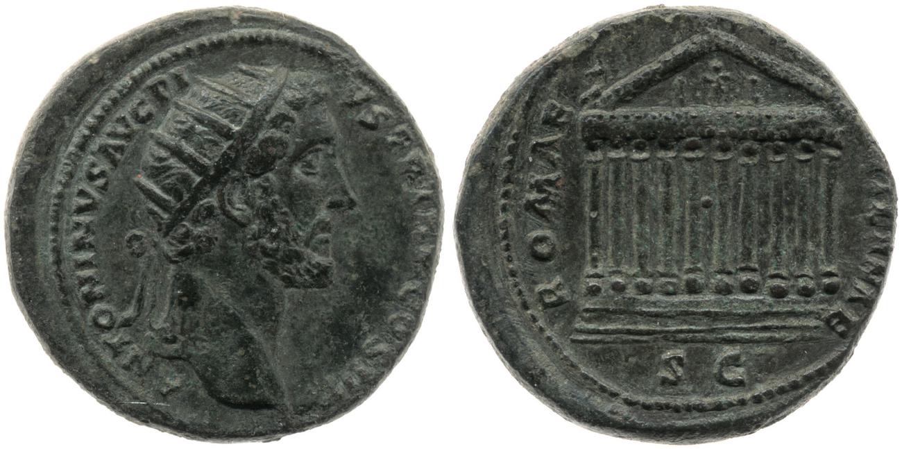 RIC III Antoninus Pius 664, аверс, Британский музей