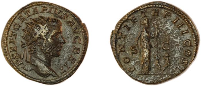 реверс RIC IV Geta 174A