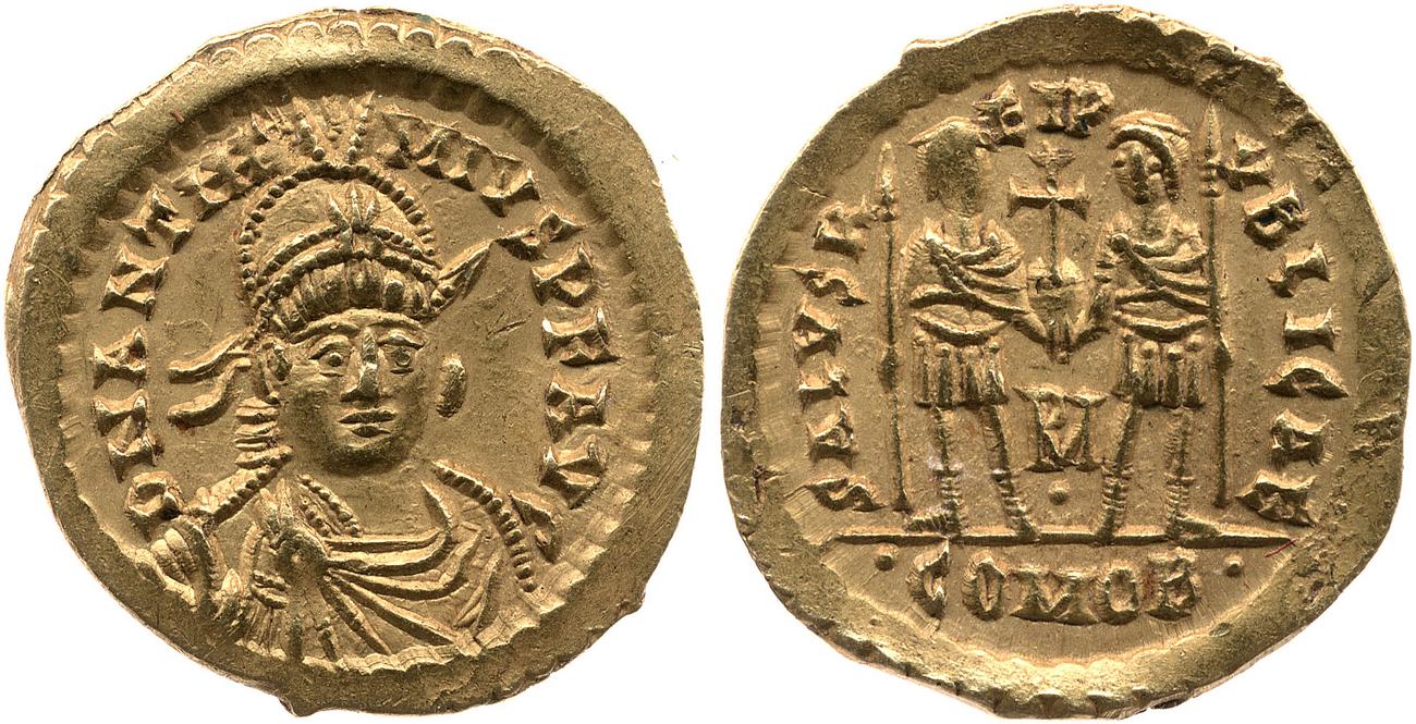 аверс RIC X Anthemius 2833