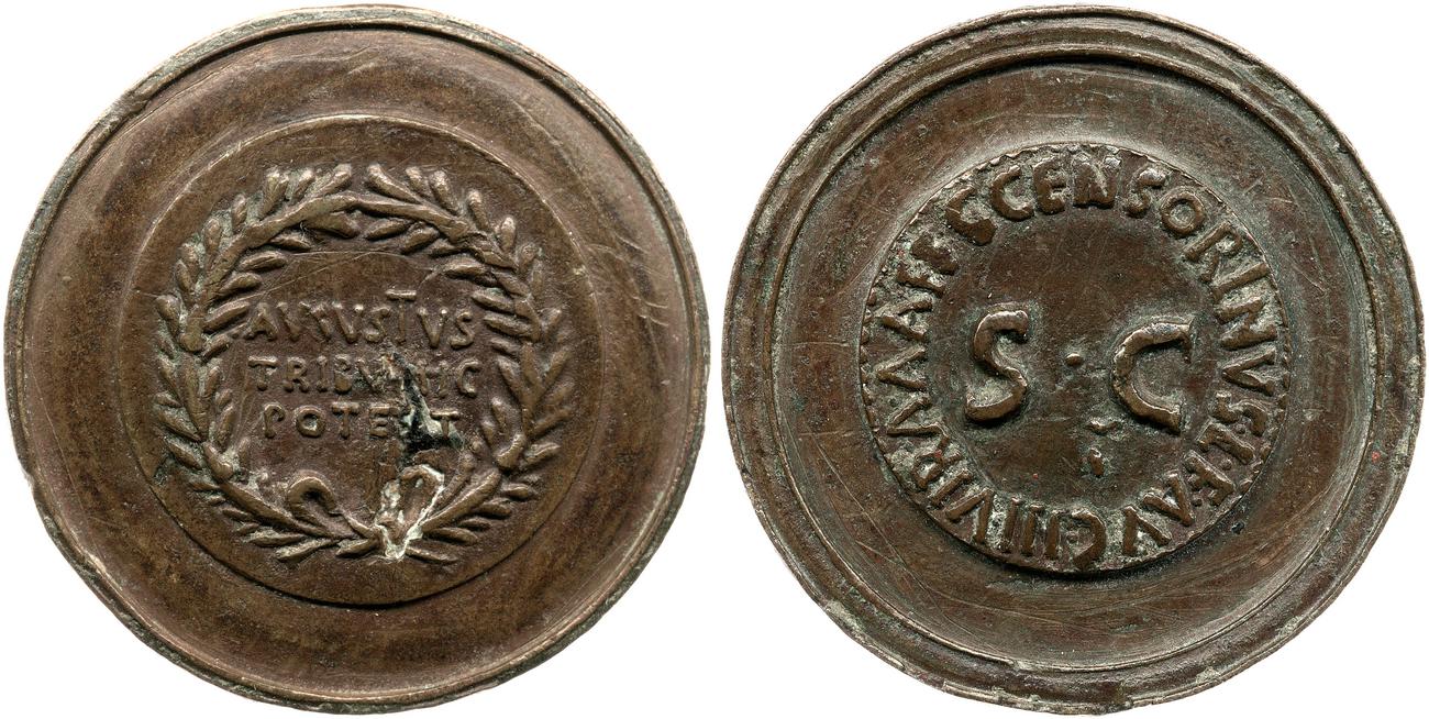 RIC I (second edition) Augustus 326, аверс, bm