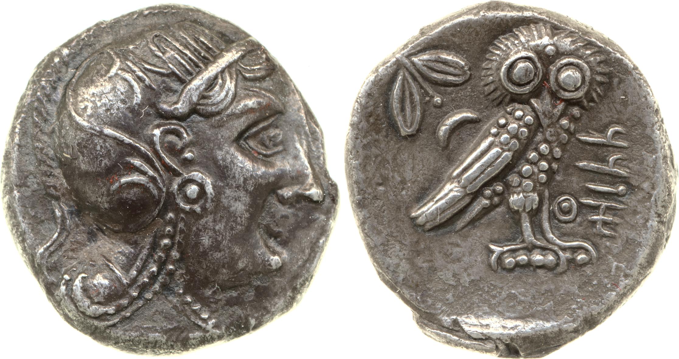 Mazaces Egypt van Alfen 2002 VI Athenian imitations, аверс, bm