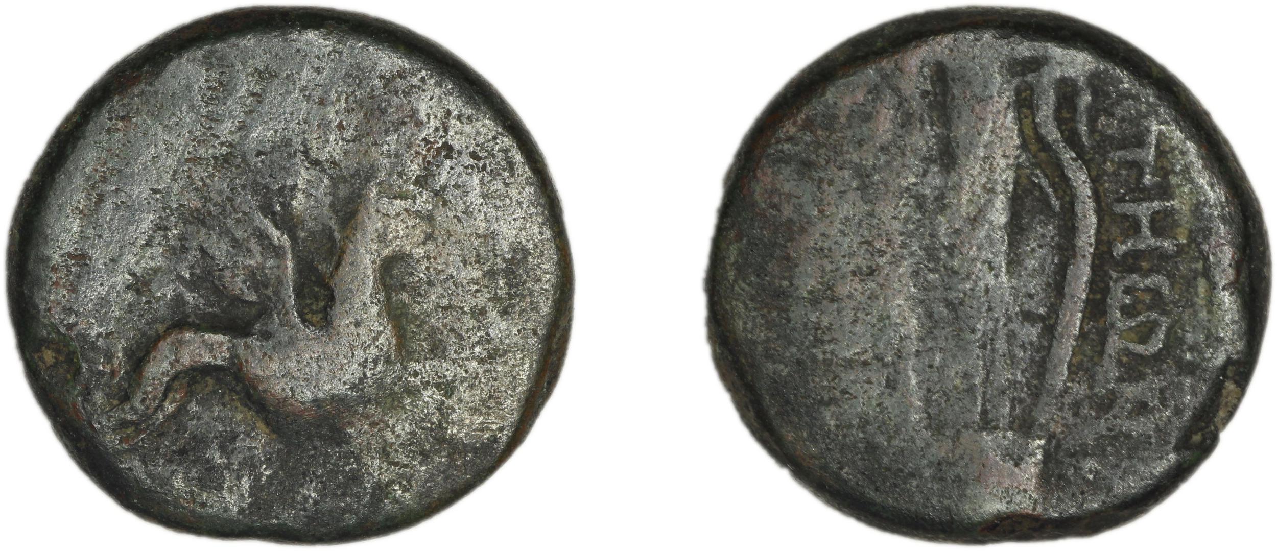 Teos Kinns 1980 Period III, AE 10, аверс, Британский музей