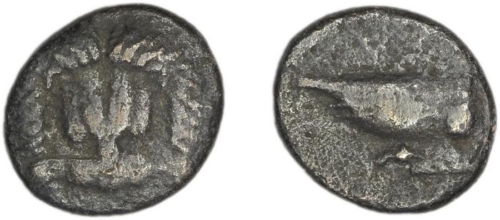 Samos Barron 1966 Class X diobols, реверс, bm