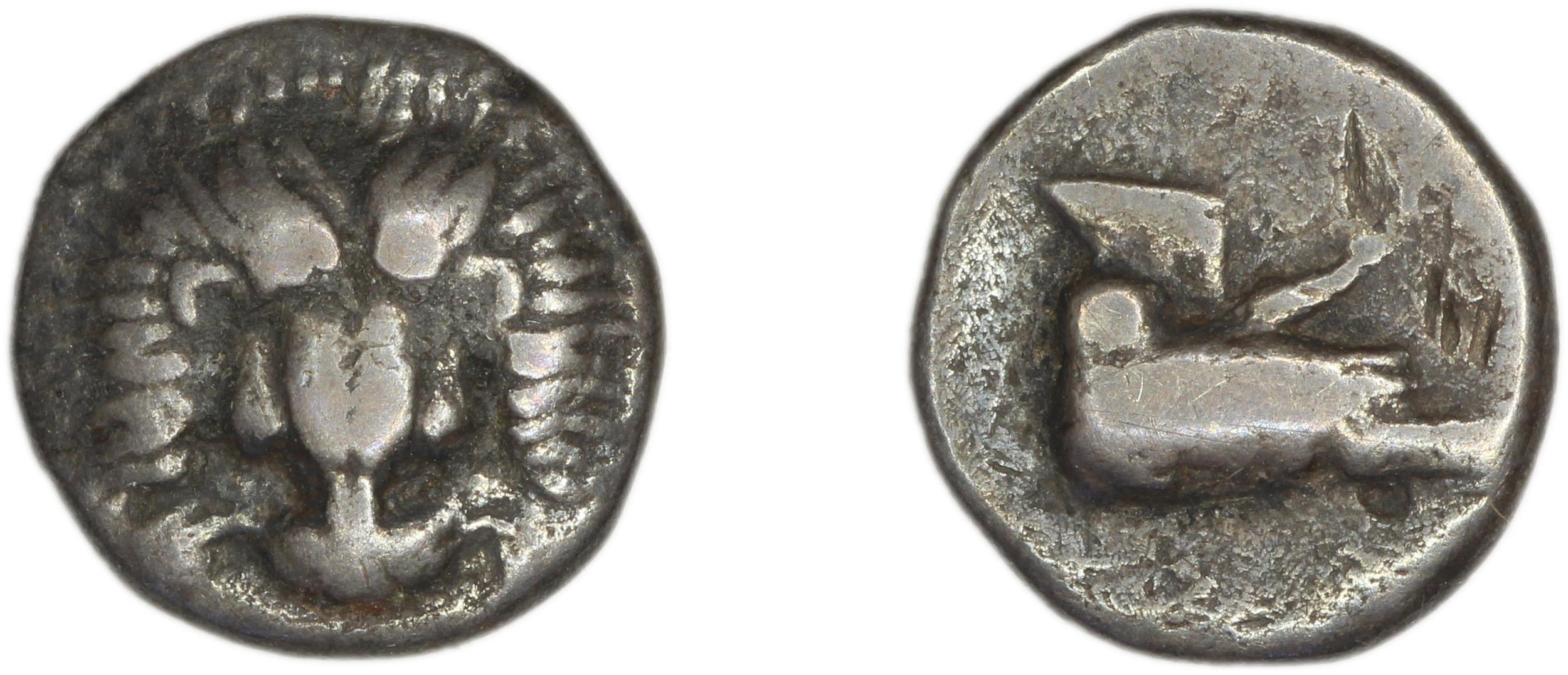 Samos Barron 1966 Class X diobols, аверс, bm