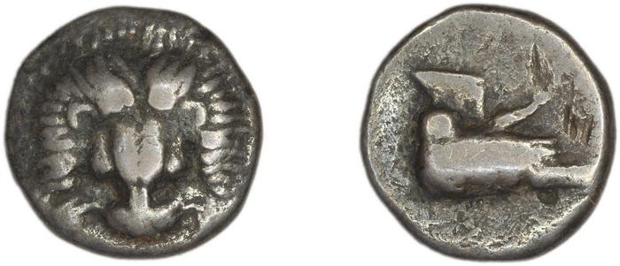 Samos Barron 1966 Class X diobols, реверс, bm