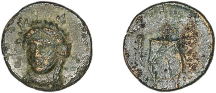 реверс Colophon Kinns 1980 Period I.2, AE 8