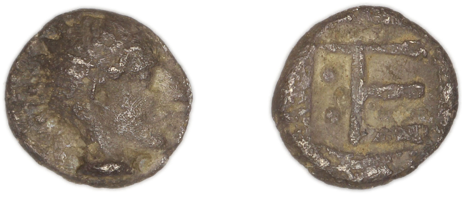 аверс Colophon Milne 1941 Period II, quarter-obols