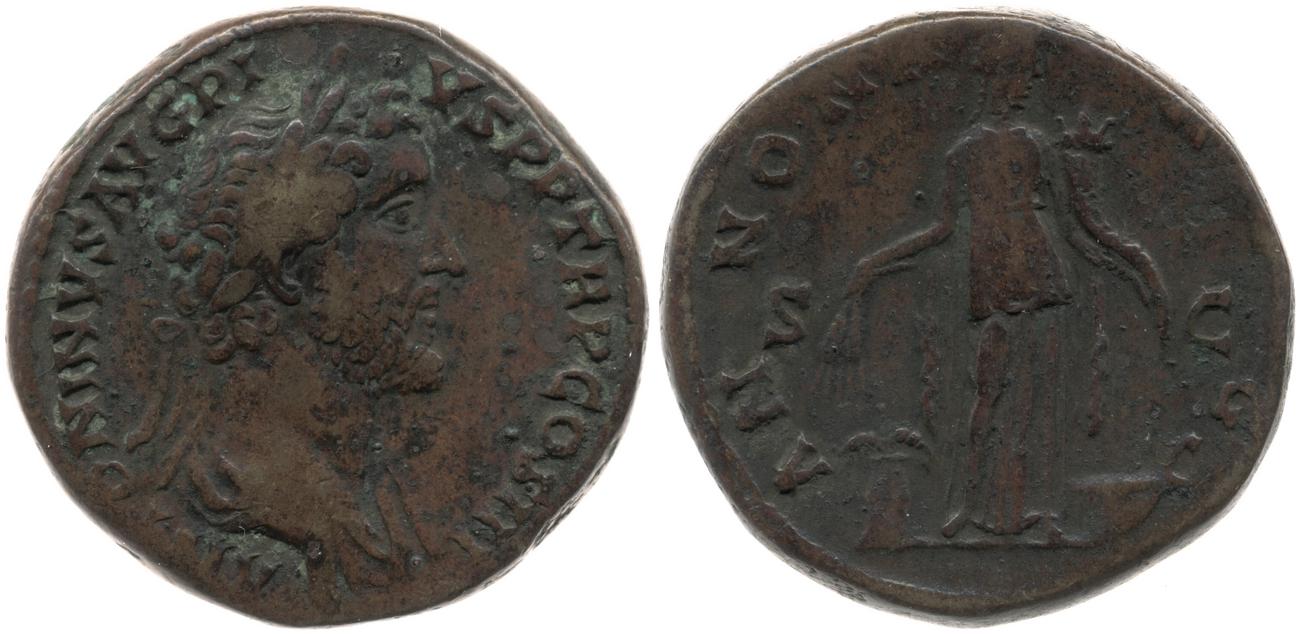аверс RIC III Antoninus Pius 597b