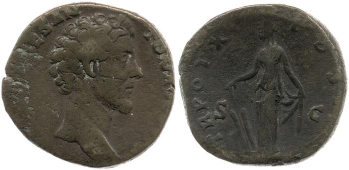 реверс RIC III Antoninus Pius 1338A