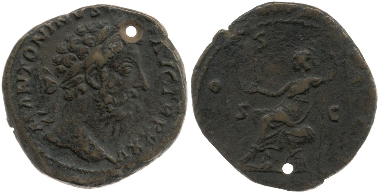 аверс RIC III Marcus Aurelius 995