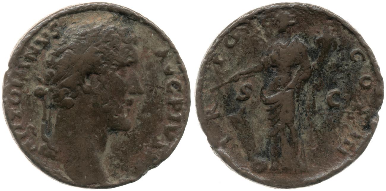 RIC III Antoninus Pius 700A, аверс, Британский музей