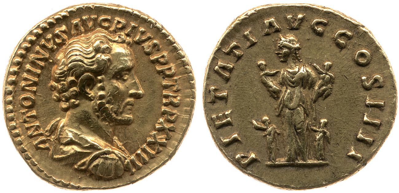 аверс RIC III Antoninus Pius 313B