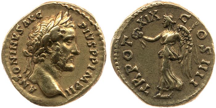 реверс RIC III Antoninus Pius 255a