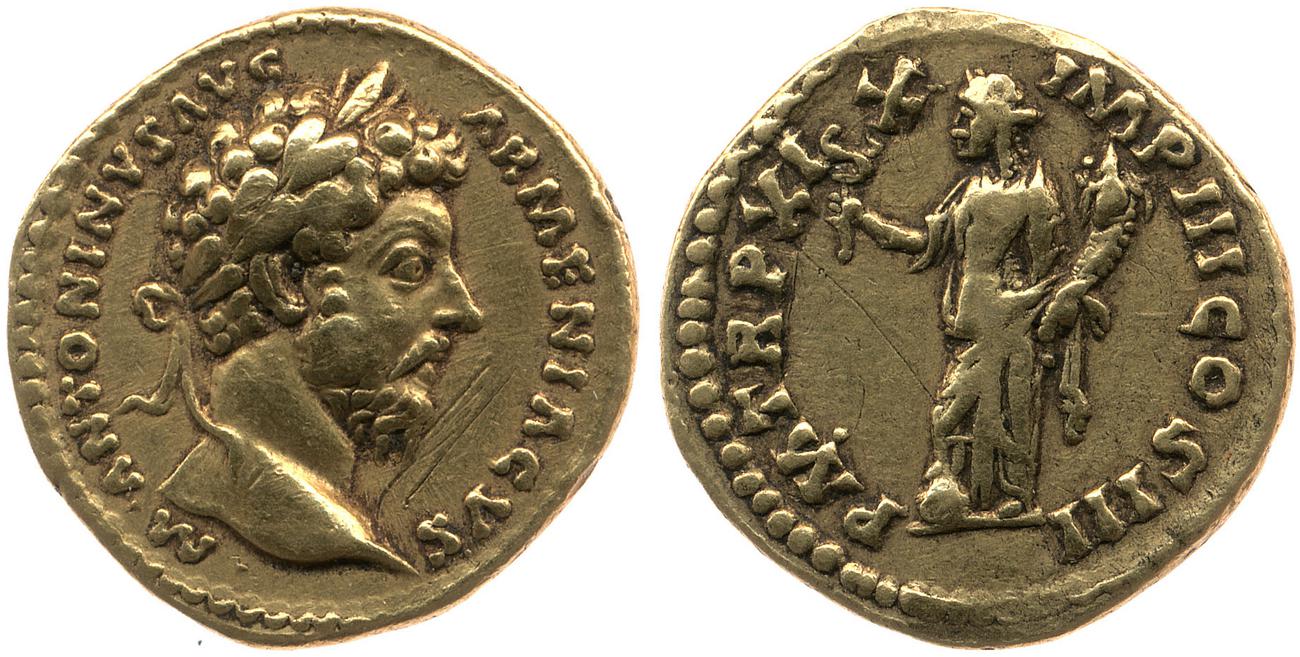 RIC III Marcus Aurelius 131, аверс, Британский музей